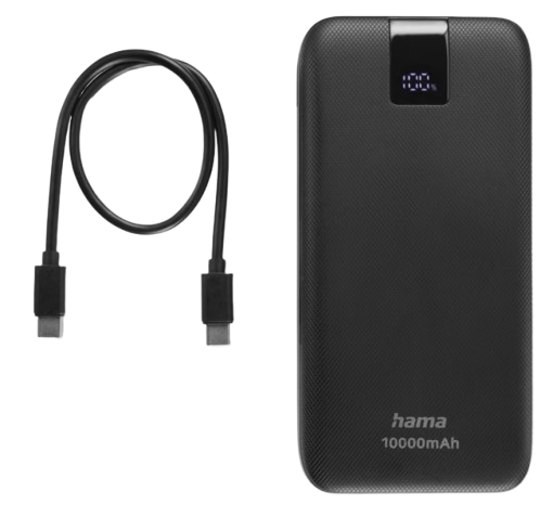 baterie externa hama mah black klap